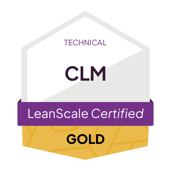 LeanScale_CertificationBadge__CLM_Technical_Gold