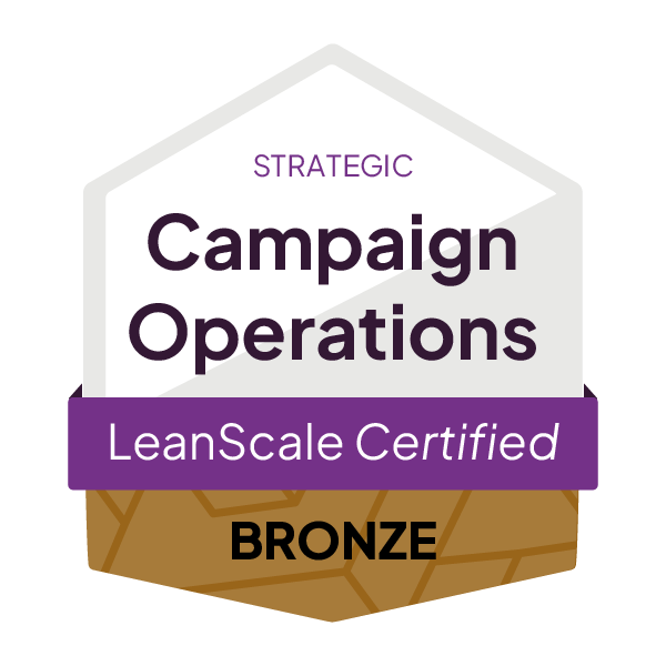 LeanScale_CertificationBadge__CampaignOperations_Strategic_Bronze