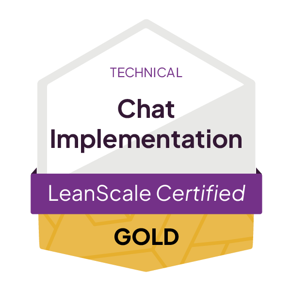 LeanScale_CertificationBadge__ChatImplementation(Liveand-orAutomated)--_Technical_Gold