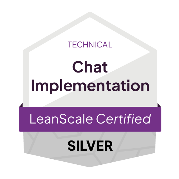 LeanScale_CertificationBadge__ChatImplementation(Liveand-orAutomated)--_Technical_Silver