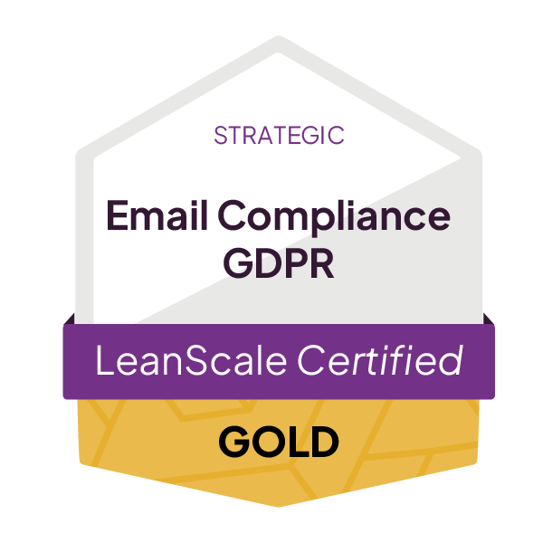 LeanScale_CertificationBadge__EmailCompliance-GDPR--_Strategic_Gold