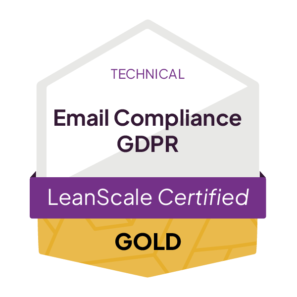 LeanScale_CertificationBadge__EmailCompliance-GDPR--_Technical_Gold