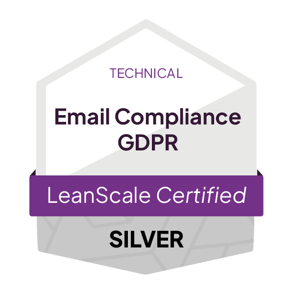 LeanScale_CertificationBadge__EmailCompliance-GDPR--_Technical_Silver