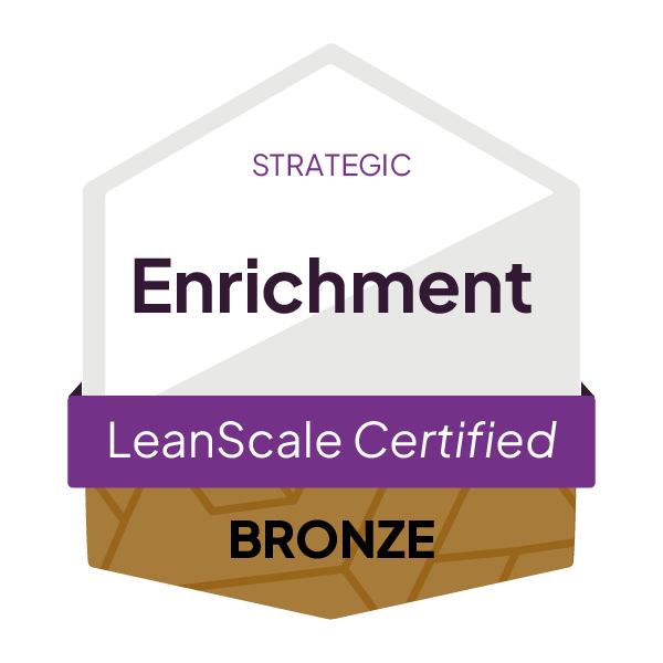 LeanScale_CertificationBadge__Enrichment_Strategic_Bronze