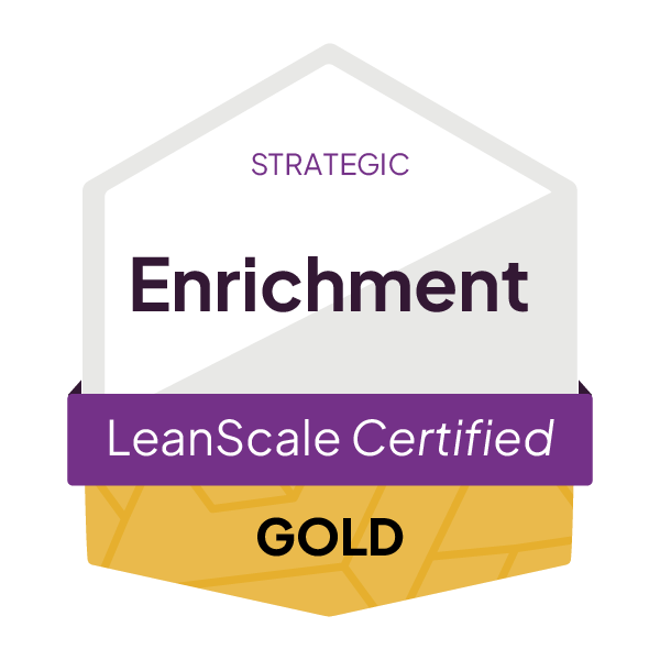 LeanScale_CertificationBadge__Enrichment_Strategic_Gold