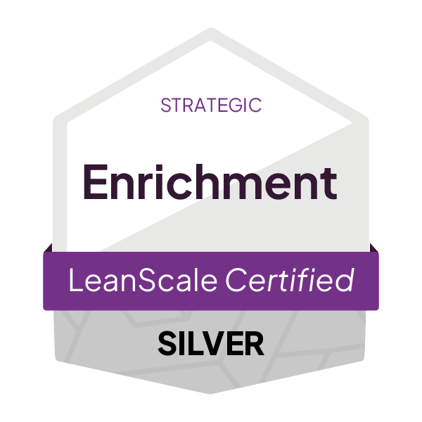 LeanScale_CertificationBadge__Enrichment_Strategic_Silver