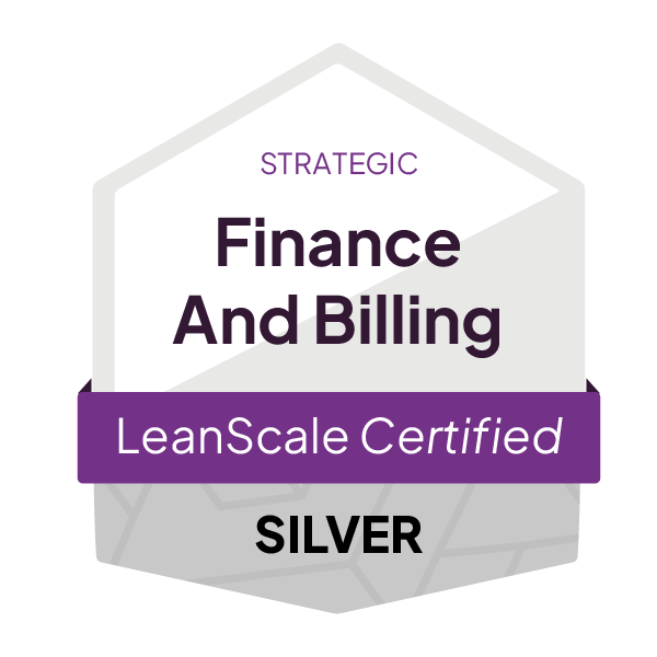 LeanScale_CertificationBadge__FinanceAndBilling_Strategic_Silver