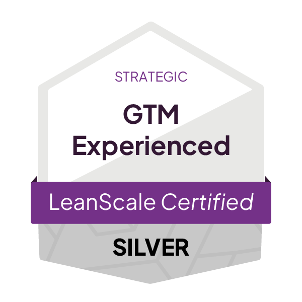 LeanScale_CertificationBadge__GTMExperienced_Strategic_Silver