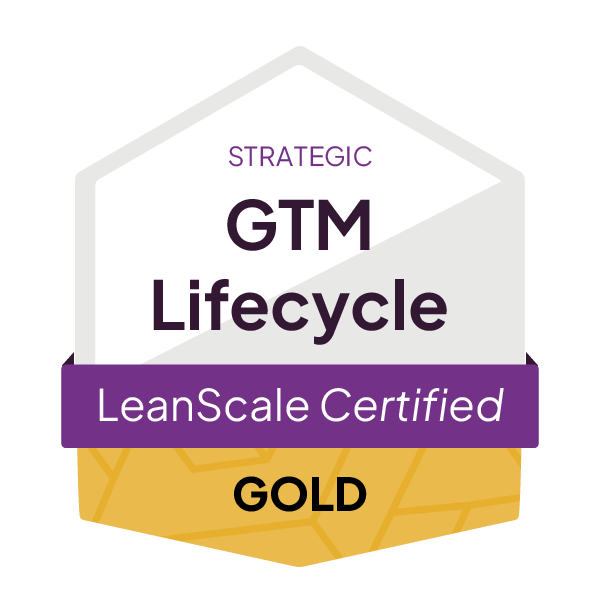 LeanScale_CertificationBadge__GTMLifecycle_Strategic_Gold