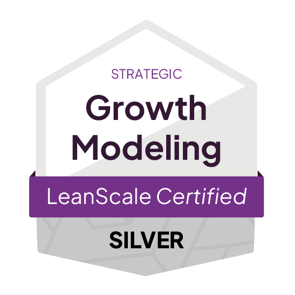 LeanScale_CertificationBadge__GrowthModeling-_Strategic_Silver