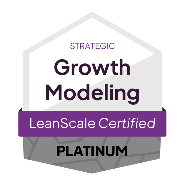 LeanScale_CertificationBadge__GrowthModeling_Strategic_Platinum