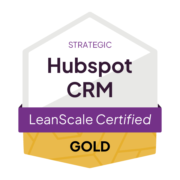 LeanScale_CertificationBadge__HubspotCRM_Strategic_Gold