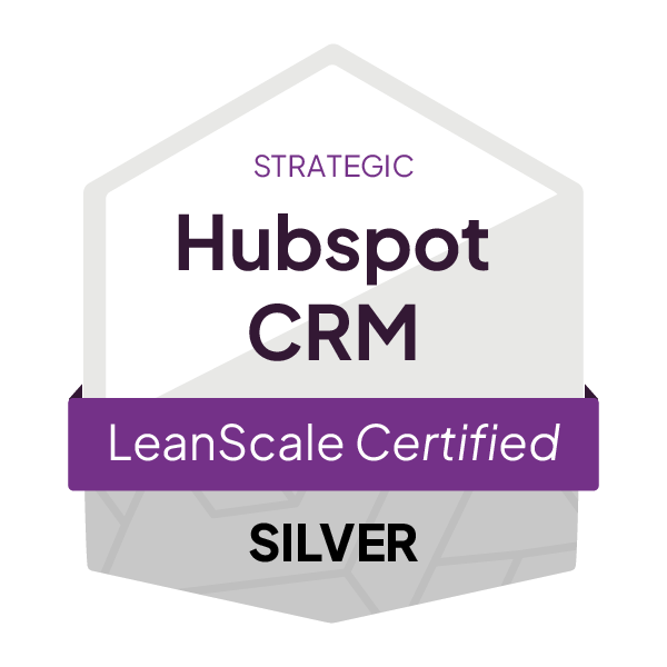 LeanScale_CertificationBadge__HubspotCRM_Strategic_Silver