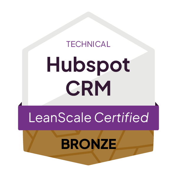 LeanScale_CertificationBadge__HubspotCRM_Technical_Bronze