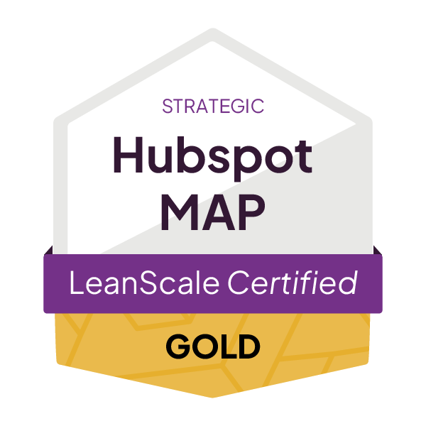 LeanScale_CertificationBadge__HubspotMAP_Strategic_Gold