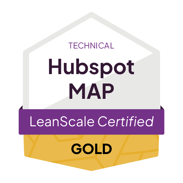 LeanScale_CertificationBadge__HubspotMAP_Technical_Gold