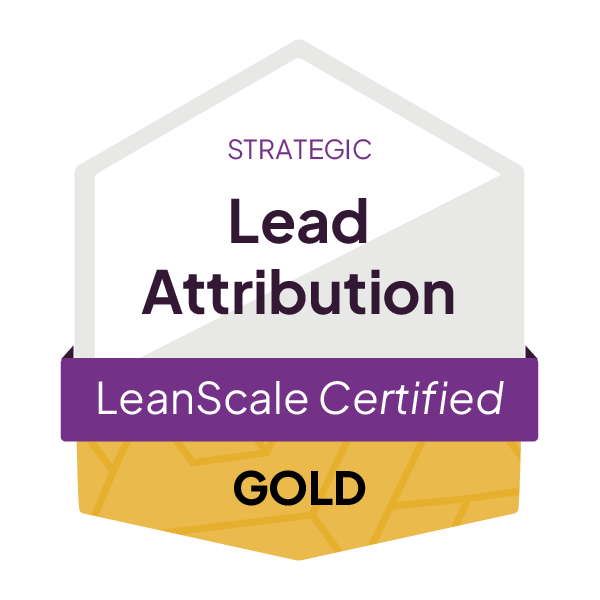 LeanScale_CertificationBadge__LeadAttribution_Strategic_Gold