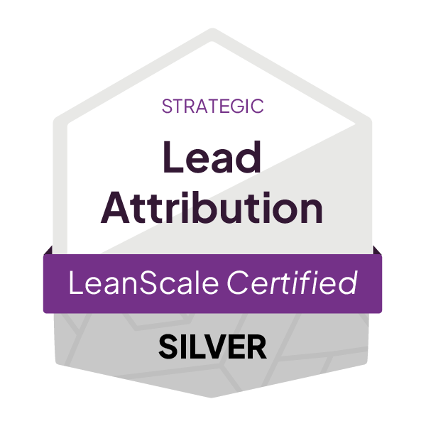 LeanScale_CertificationBadge__LeadAttribution_Strategic_Silver