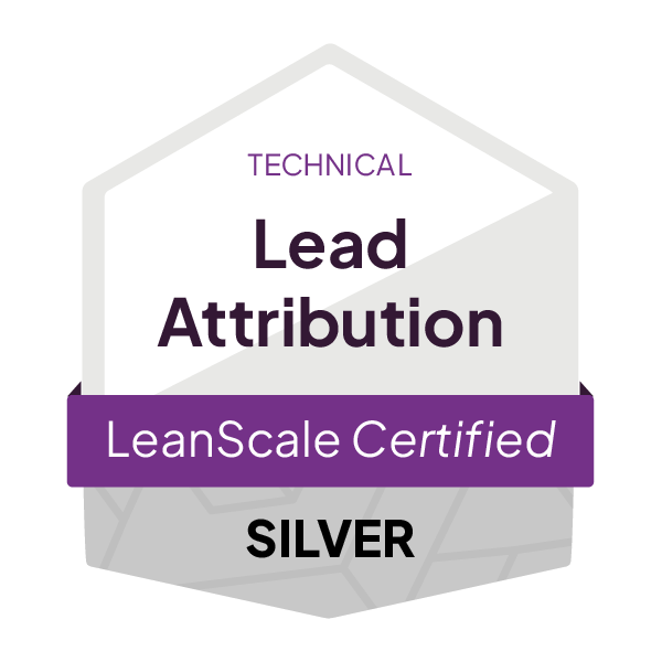 LeanScale_CertificationBadge__LeadAttribution_Technical_Silver