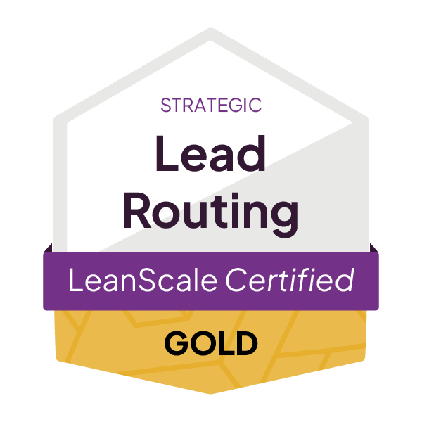 LeanScale_CertificationBadge__LeadRouting_Strategic_Gold