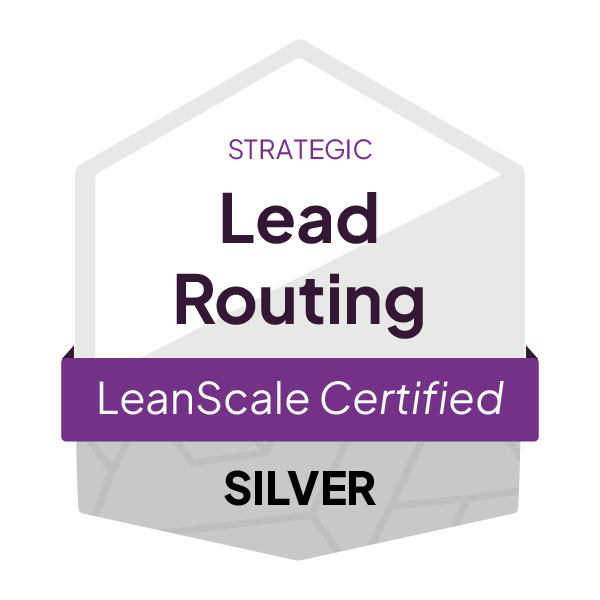 LeanScale_CertificationBadge__LeadRouting_Strategic_Silver