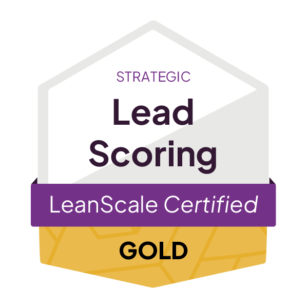 LeanScale_CertificationBadge__LeadScoring---_Strategic_Gold