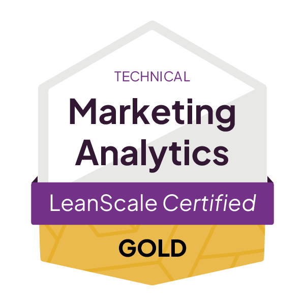 LeanScale_CertificationBadge__MarketingAnalytics_Technical_Gold