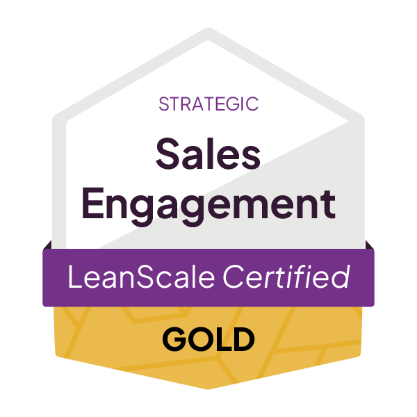 LeanScale_CertificationBadge__SalesEngagement_Strategic_Gold copy