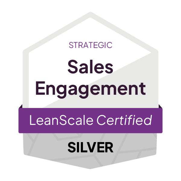 LeanScale_CertificationBadge__SalesEngagement_Strategic_Silver