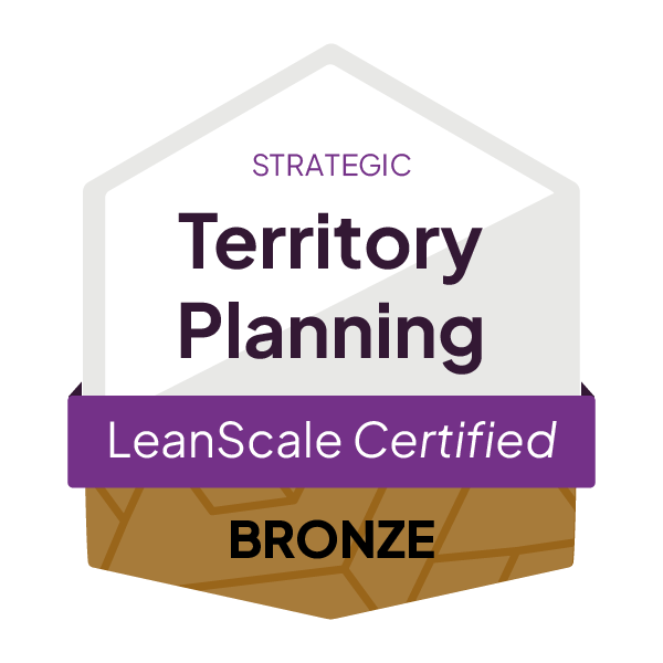 LeanScale_CertificationBadge__TerritoryPlanning_Strategic_Bronze