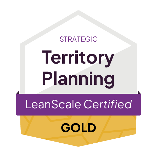 LeanScale_CertificationBadge__TerritoryPlanning_Strategic_Gold