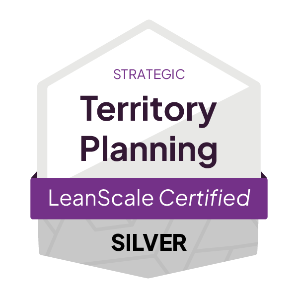 LeanScale_CertificationBadge__TerritoryPlanning_Strategic_Silver