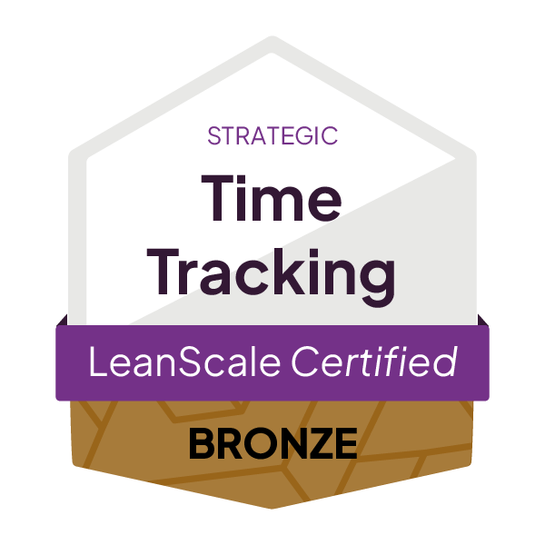 LeanScale_CertificationBadge__TimeTracking--_Strategic_Bronze